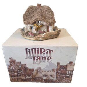 Clover Cottage Lilliput Lane Ltd in Original Box with Deed Certificate 1988